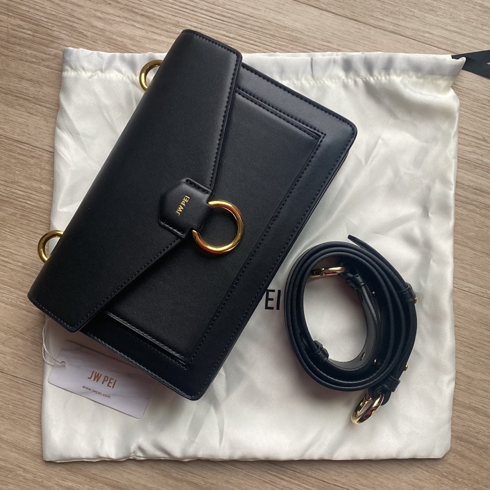 Envelope Gold Hardware Crossbody Bag JW PEI